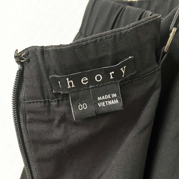 Theory Black Spaghetti Strap Midi Dress - Picture 12 of 16